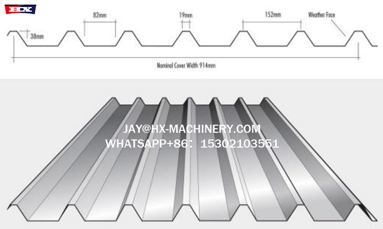 roof trapezoidal machine