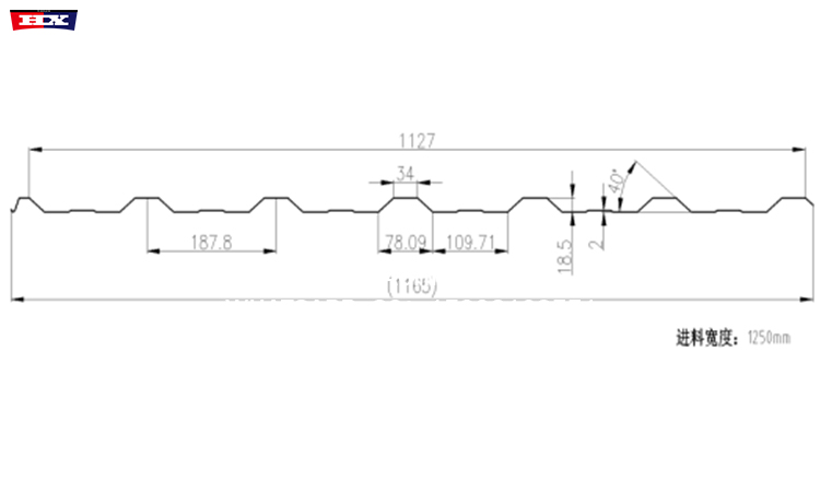 Cr34 roof profile trapezoidal machine