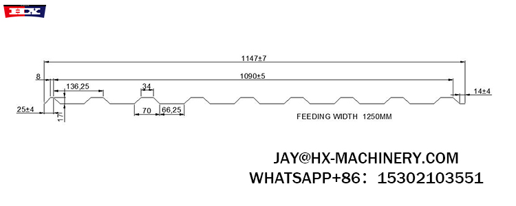 C17 metal roof forming
