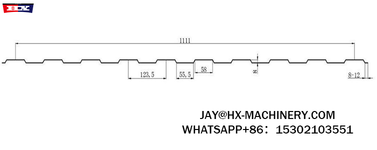 C8 machine for roofing sheet