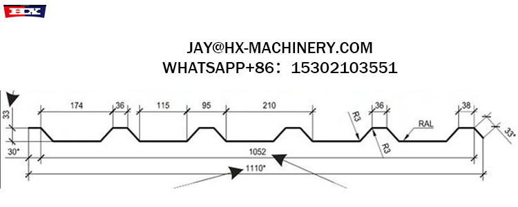 C33 color coated roofing sheet machine