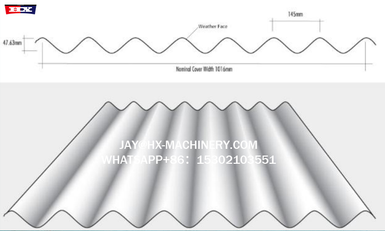 1016 corrugated roof sheet making machine price