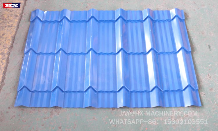 1020 glazed tile roll forming machine metal roofing tile