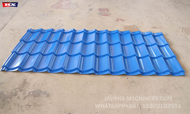 1100 glazed tile roof sheet roll forming machine