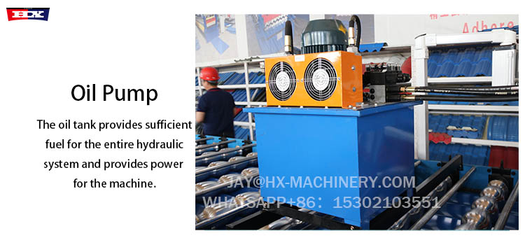 1100 glazed tile roof sheet roll forming machine