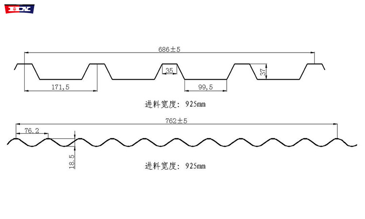 925trapezoidal sheet roll forming machine roof
