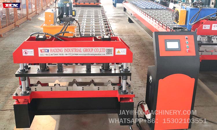 trapezoidal roofing sheet roll forming machine