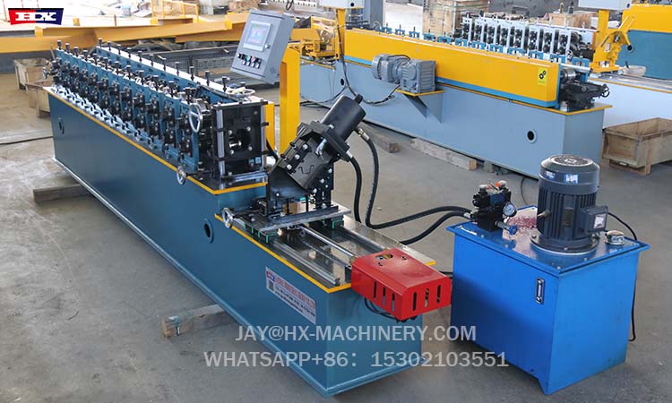 Omega roll forming machine