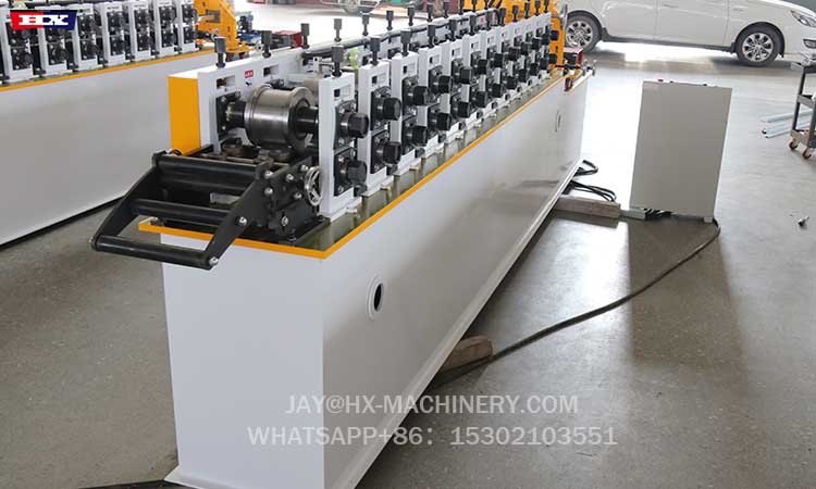 Omega hat channel roll forming machine