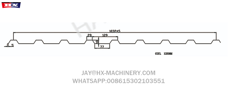 roof tile roll forming machine