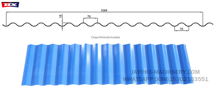 1064 corrugated roll making machine