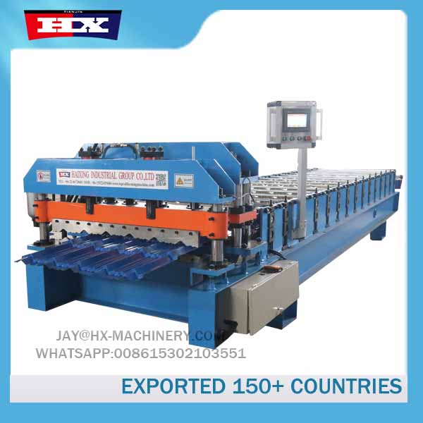 Roofing former step tile roll forming machine