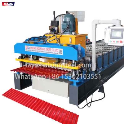 988-corrugated metal roof making machine
