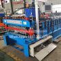 Double metal roof sheet making machine