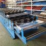 Double metal roof sheet making machine