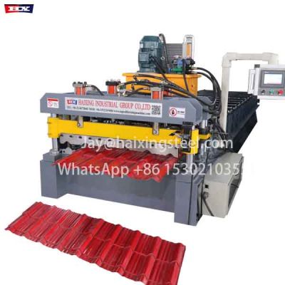 Glazed roof sheets making machine