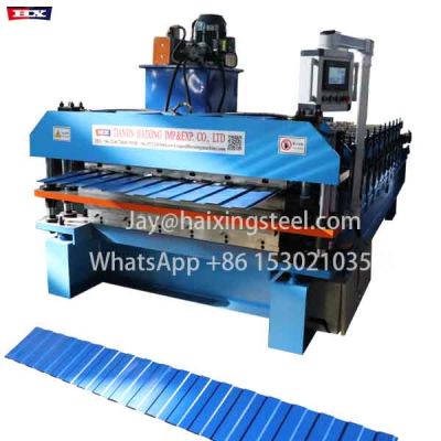 Trapezoidal roofing sheet machine