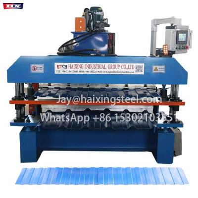 Trapezoidal roofing sheet making machine