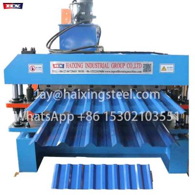 Trapezoidal roofing sheets making machine roll forming