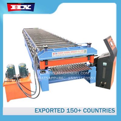 914 corrugated roof sheet machine price