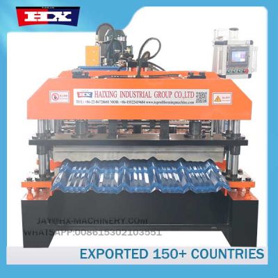 Roof tile forming machine