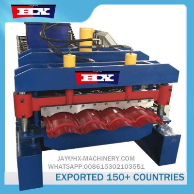 Glazed roof tile forming machine