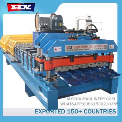 Metal roof glazed tile roll forming machine